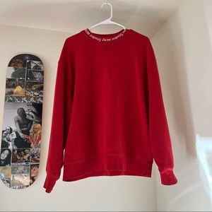 Acne Studios logo crew neck
